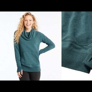 LL Bean Cozy Pullover - Green - Small